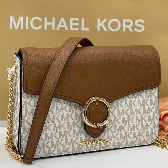 Michael Kors Handbags - MICHAEL KORS WANDA MEDIUM SHOULDER CROSSBODY VANIL